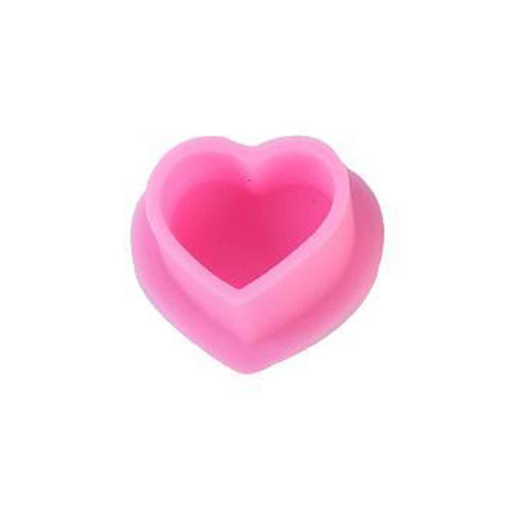 Heart Shaped Silicone Tattoo Ink Cups Pink 200pcs