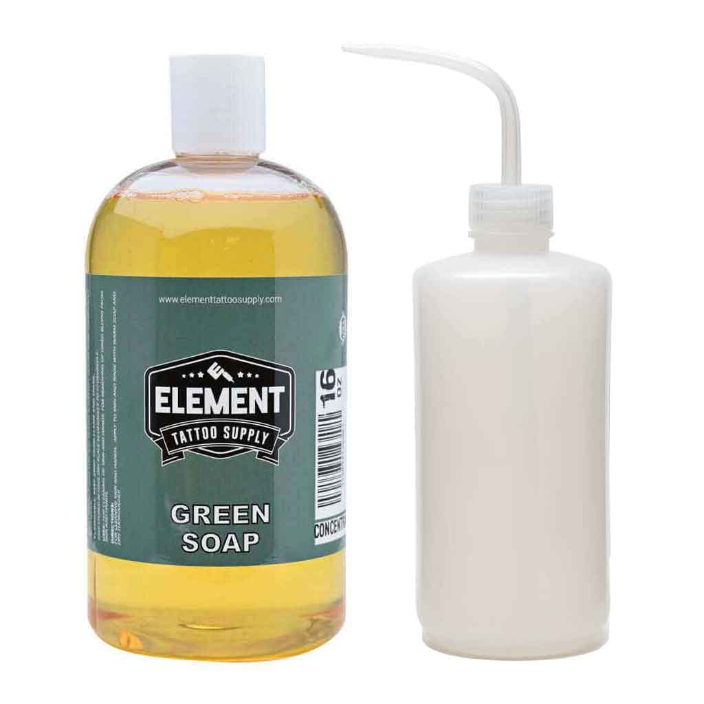Green Soap 16 oz with Wash Bottle