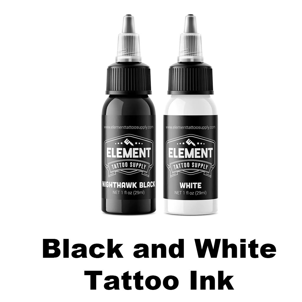 Black and White Tattoo Ink