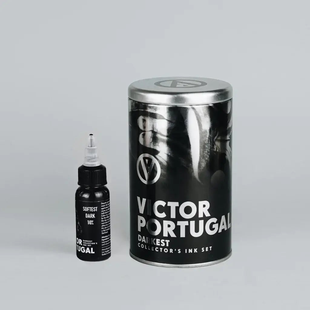 Victor Portugal Darkest 5-Tone Ink Set - Radiant Tattoo Ink