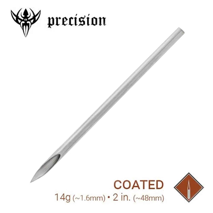 Piercing Needles Sterilized 2" Coated Box of 100