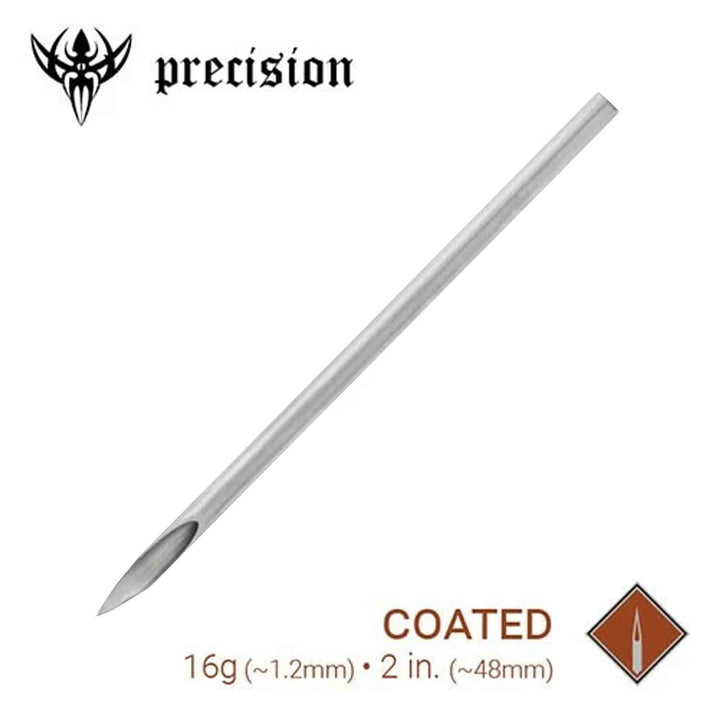 Piercing Needles Sterilized 2" Coated Box of 100