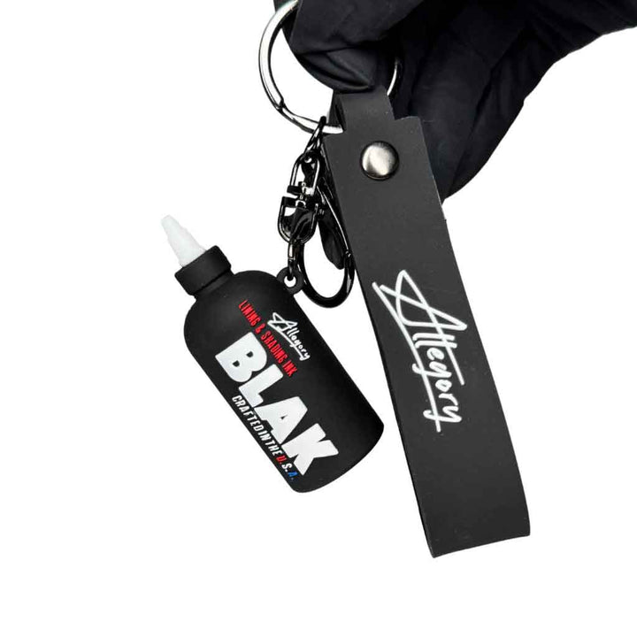 Allegory Black Keychain