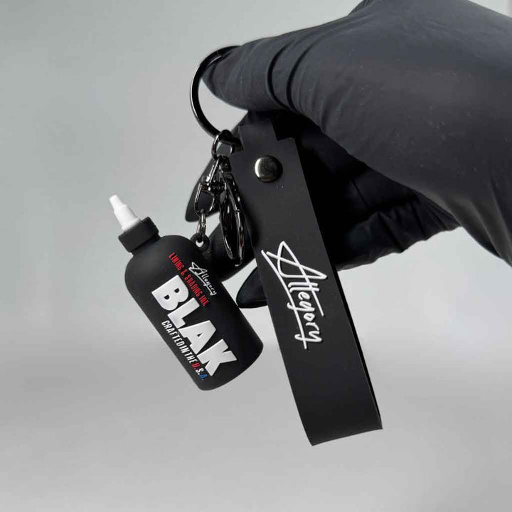 Allegory Black Keychain
