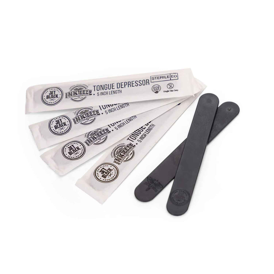 Eco Friendly Sterile Tongue Depressors (Box of 100) | Jet Black