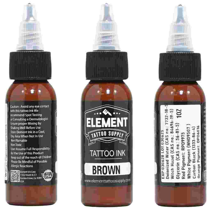 360° view of Element brown Tattoo Ink
