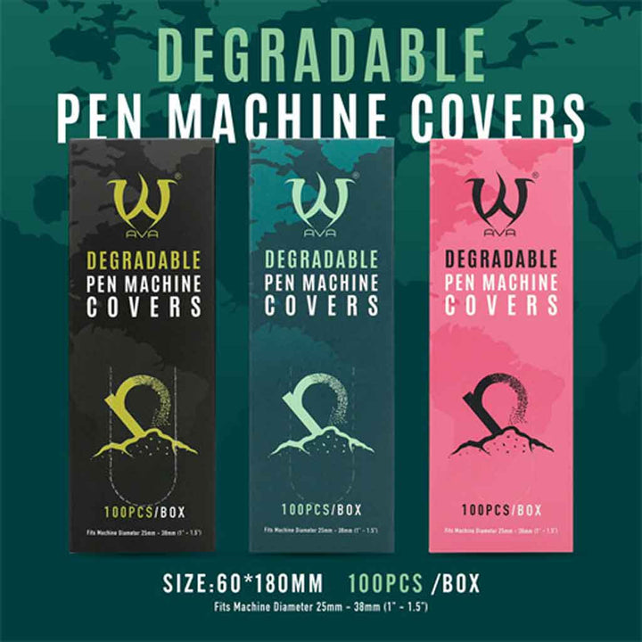 ECO-Friendly Pen Machine Covers Pink 60mm x 180mm 100 pcs