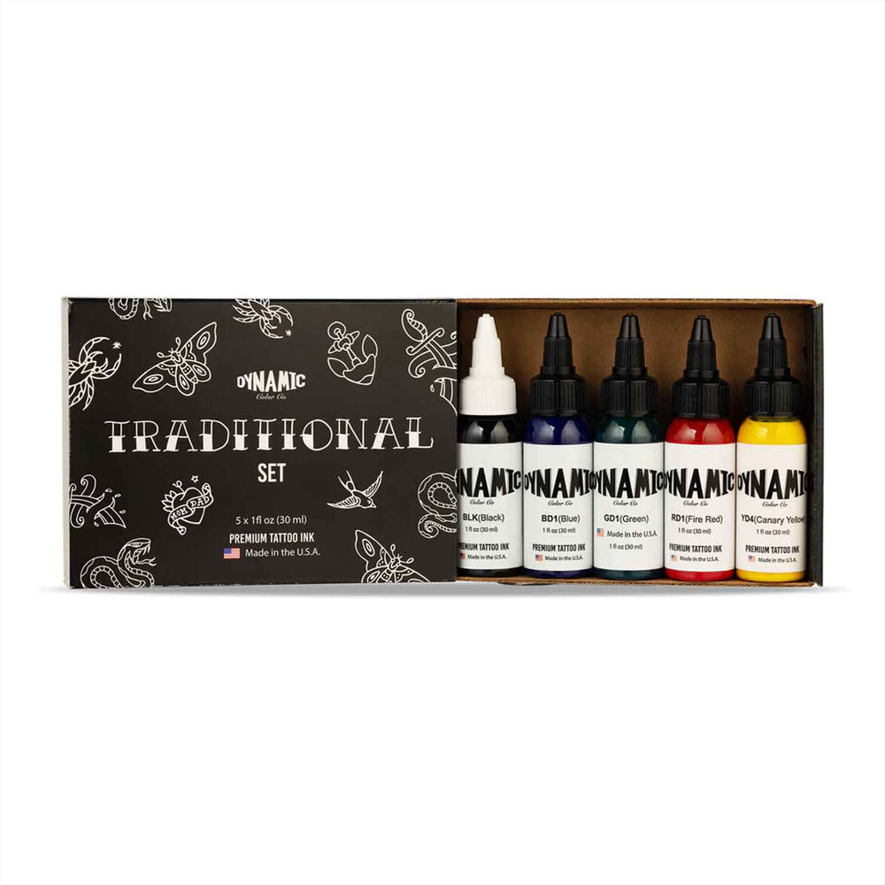 Dynamic Ink Traditional Color Set - 1 oz Bottles