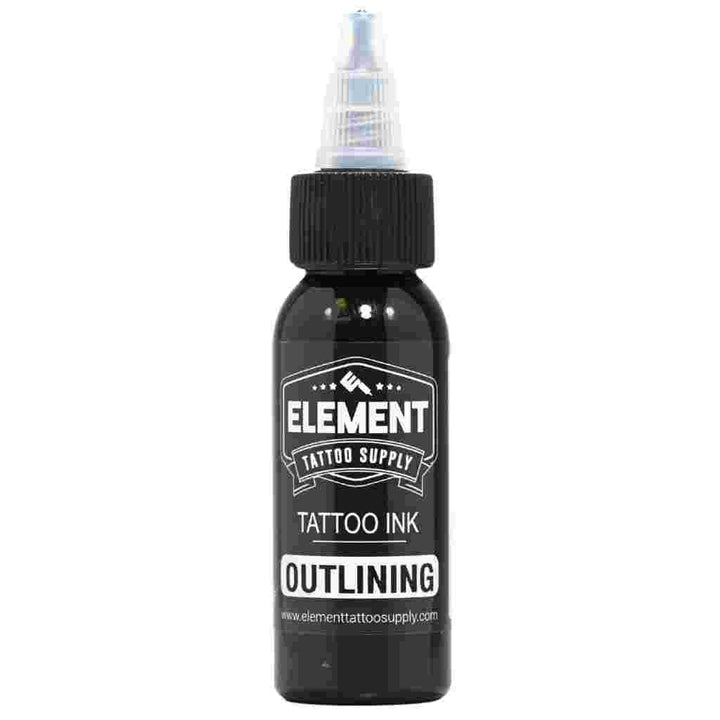 From view of Element nighthawk black outlining Tattoo Ink