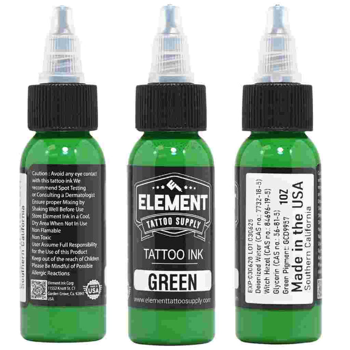 360° view of Element green Tattoo Ink