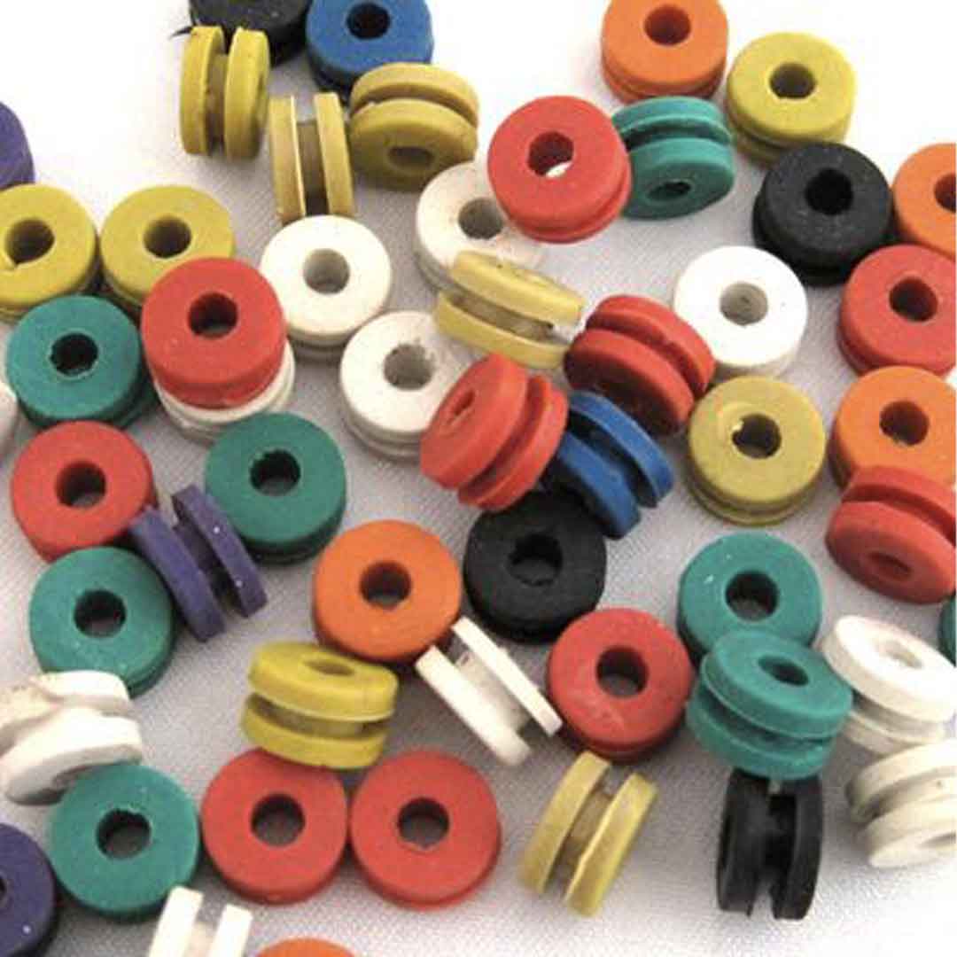 Silcone Full Grommets, 100 pc bag.