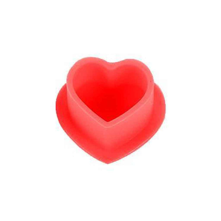 Heart Shaped Silicone Tattoo Ink Cups Red 200pcs