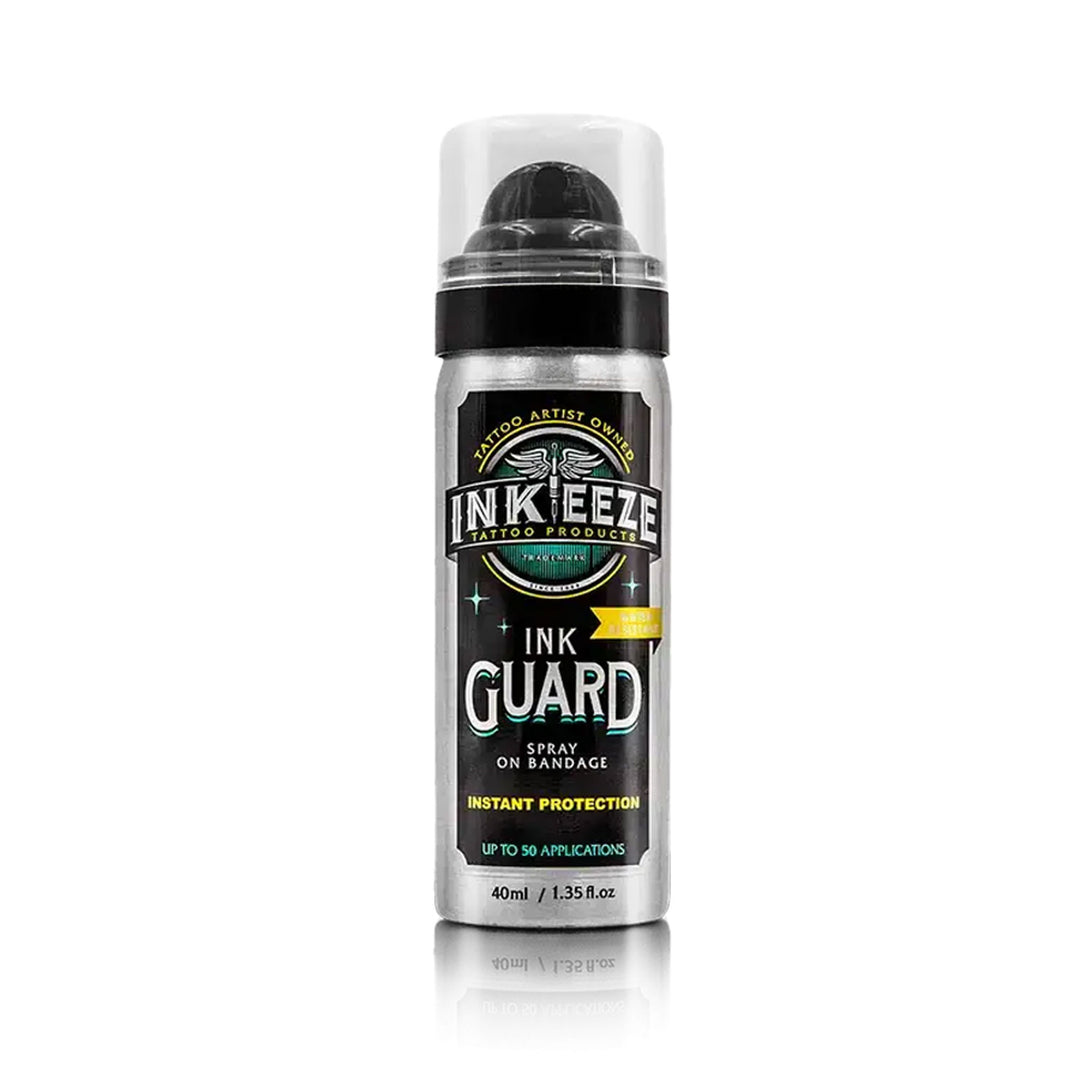 Ink Guard Spray on Tattoo Bandage | Inkeeze