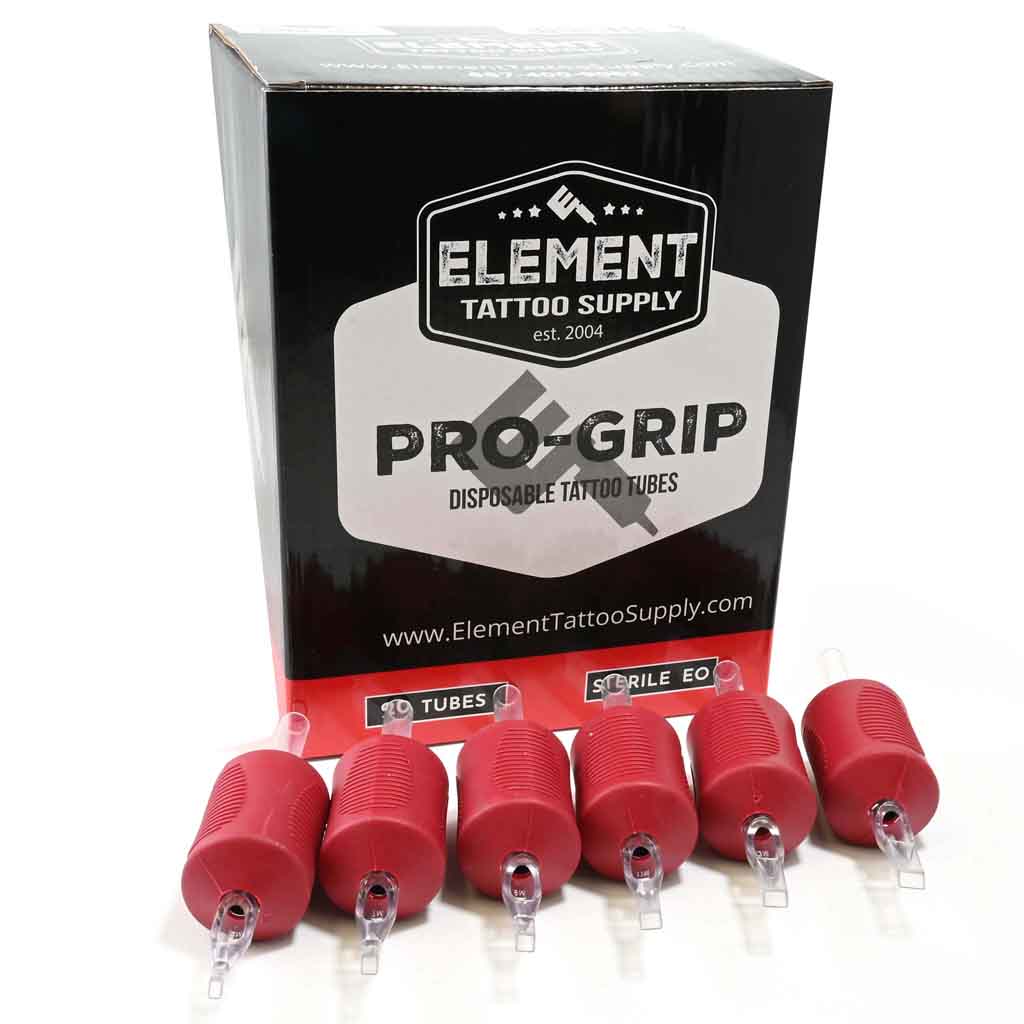 PRO-GRIP Disposable Tattoo Tubes Closed Mag 1.25" Grip Box of 20