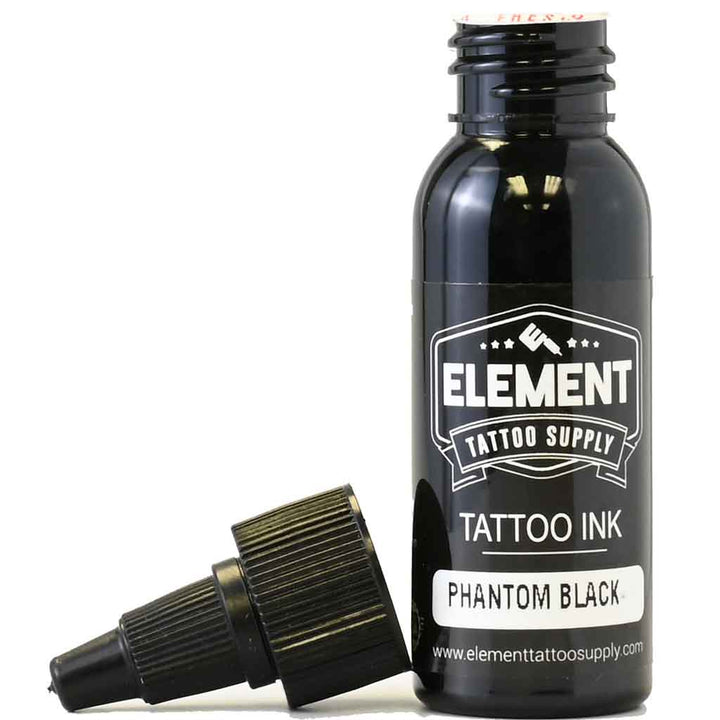 PHANTOM Black, 2x Concentrated Black - Element Tattoo Ink