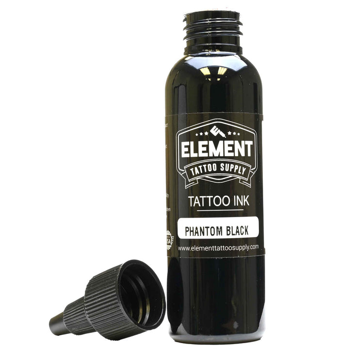 PHANTOM Black, 2x Concentrated Black - Element Tattoo Ink