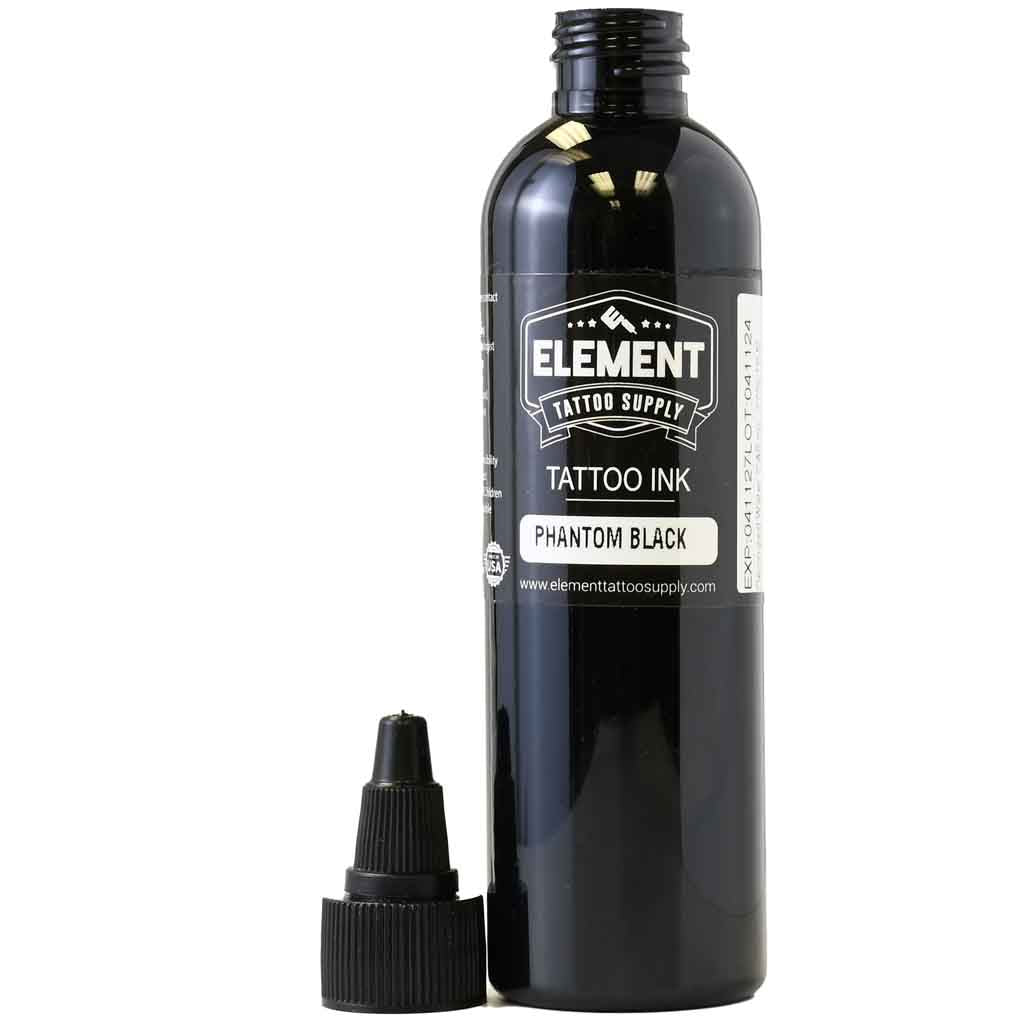 PHANTOM Black, 2x Concentrated Black - Element Tattoo Ink