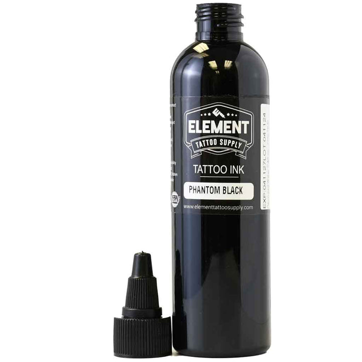 PHANTOM Black, 2x Concentrated Black - Element Tattoo Ink