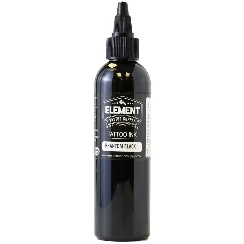 PHANTOM Black, 2x Concentrated Black - Element Tattoo Ink