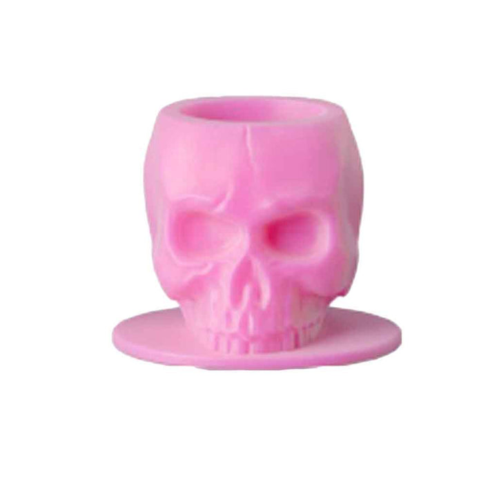 Skull Silicone Tattoo Ink Cups Pink 200pcs