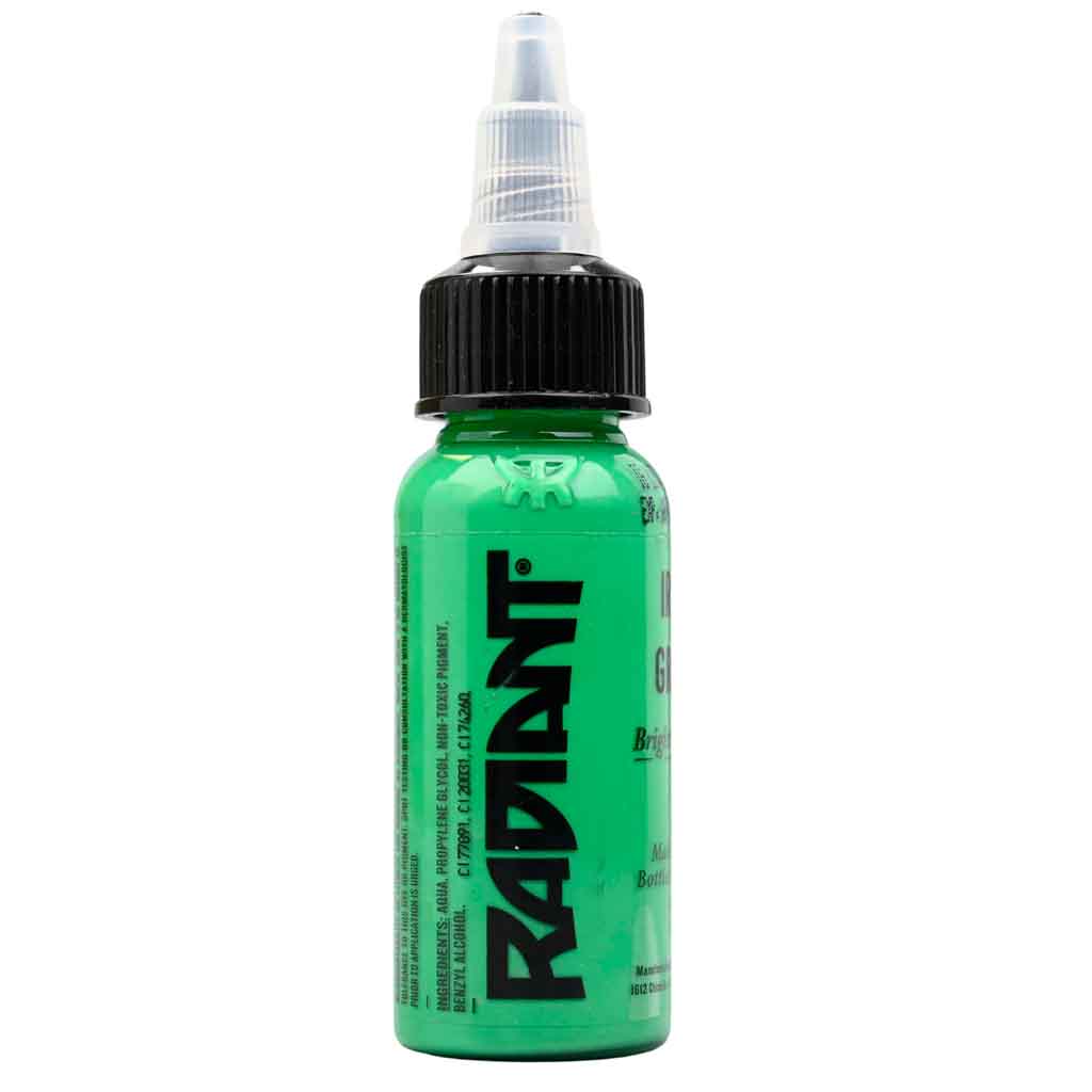 Irish Green, Radiant Tattoo Ink, 1 oz