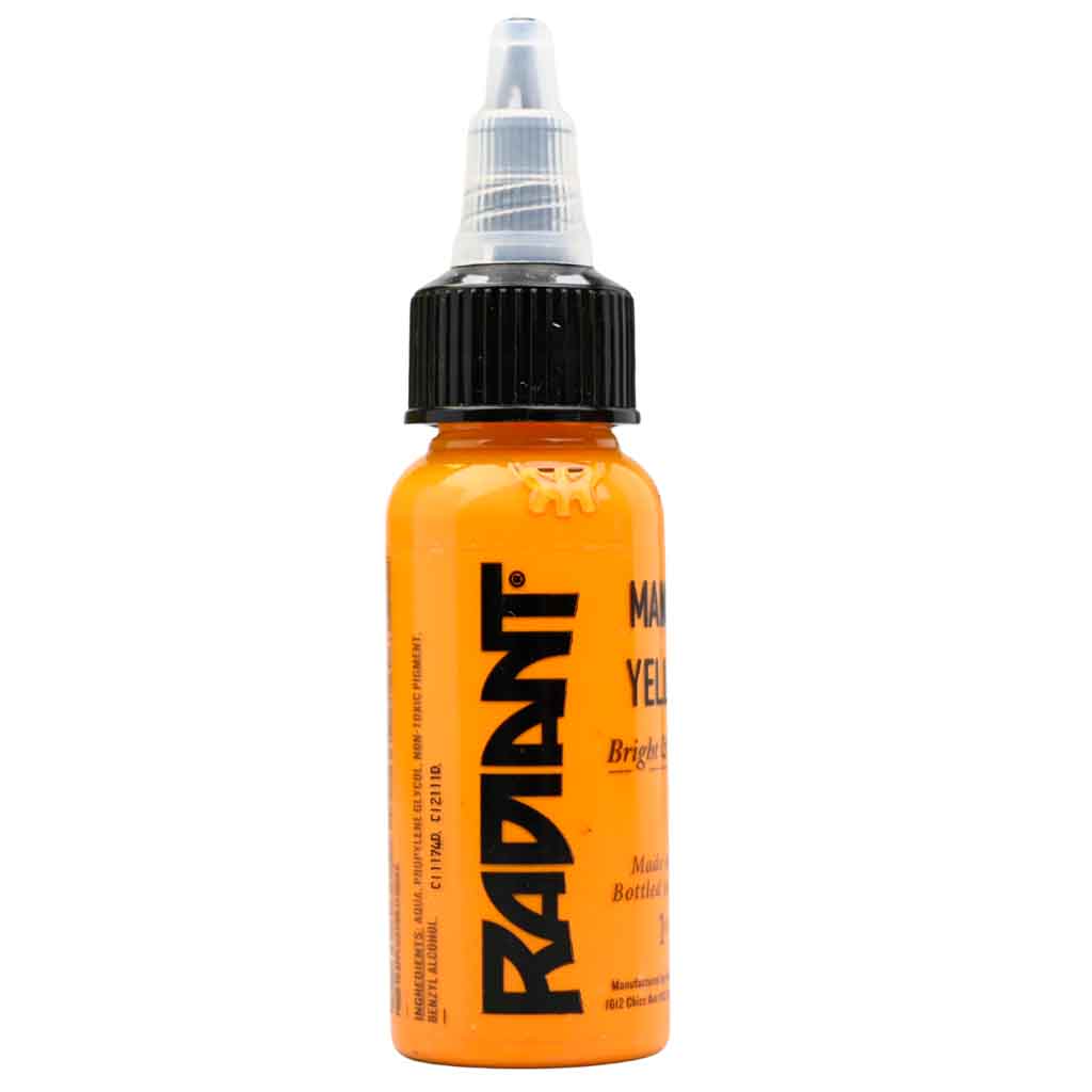 Mango Yellow, Radiant Tattoo Ink, 1 oz