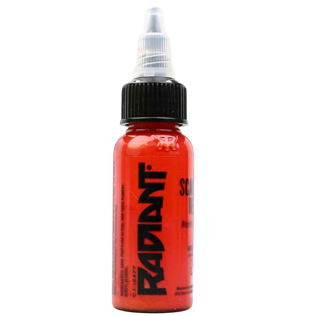 Scarlet Red, Radiant Tattoo Ink, 1 oz