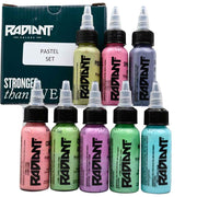 Pastel Set 1 oz 8 Color Set, Radiant Tattoo Ink