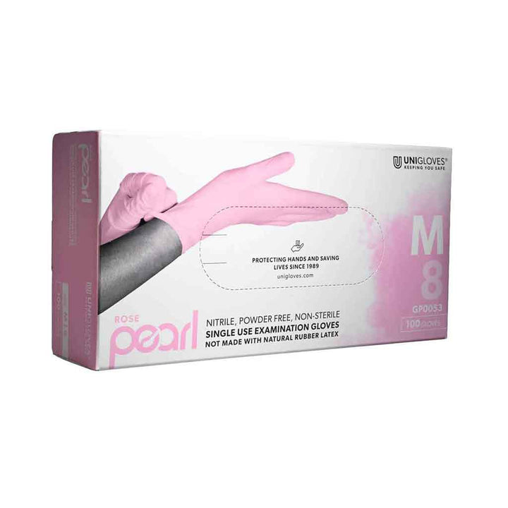 Rose Pearl 4mil Luxury Nitrile Exam Gloves Powder Free - Element Tattoo Supply