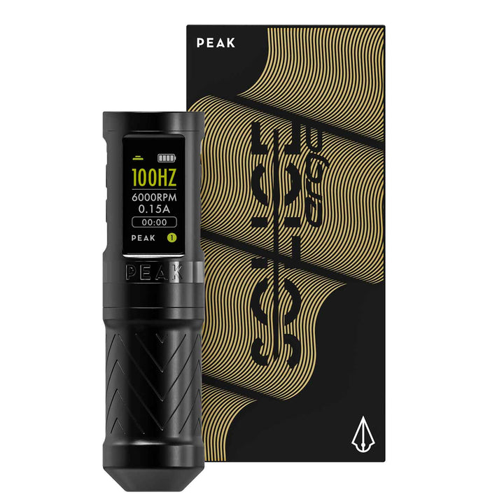 Peak Solice Ergo 4mm Tattoo Machine - Black