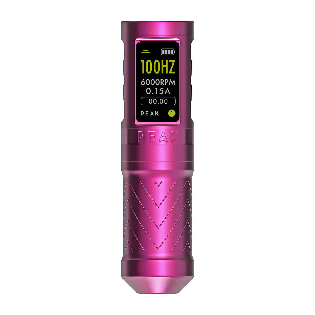 Peak Solice Ergo 4mm Tattoo Machine - Pink