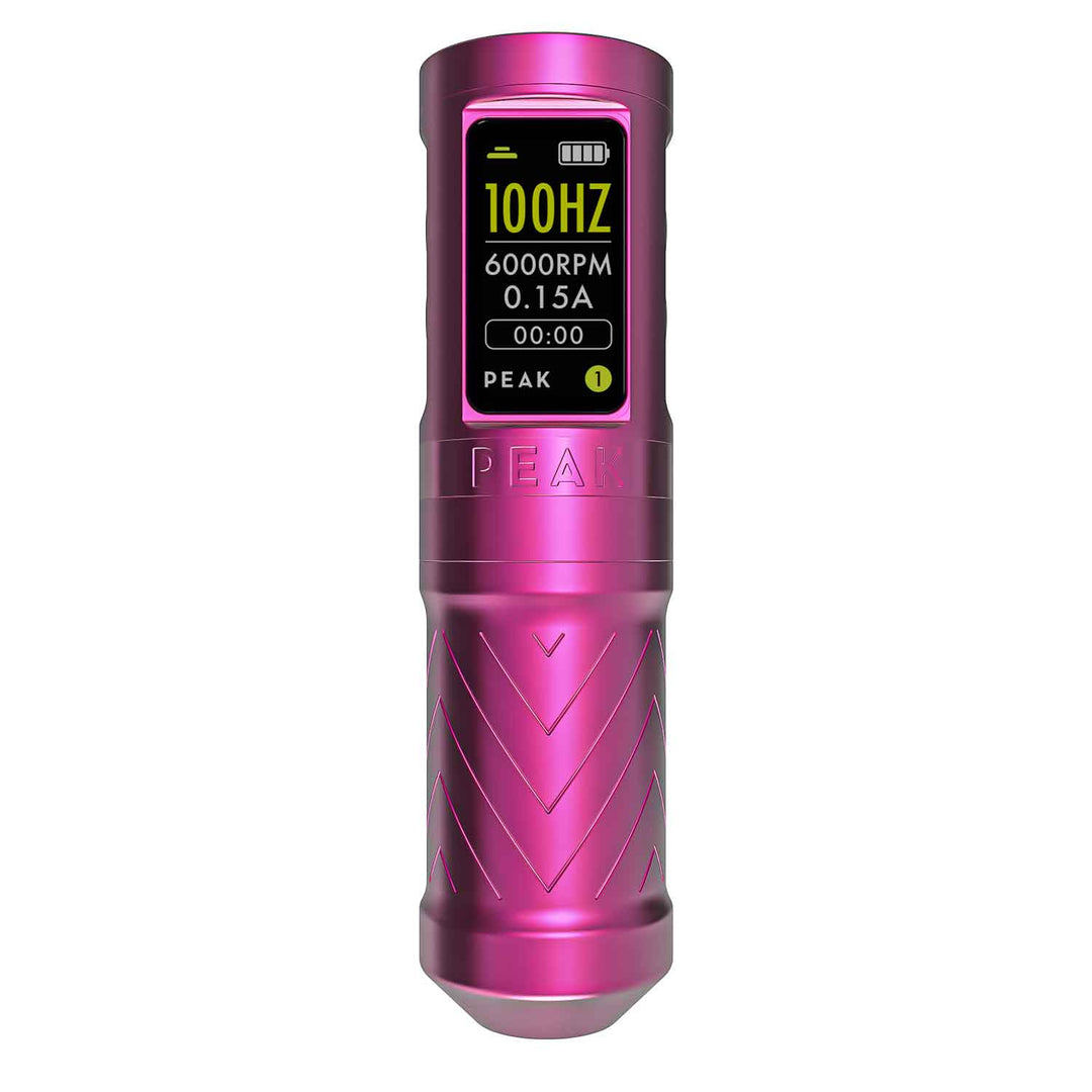 Peak Solice Ergo 4mm Tattoo Machine - Pink