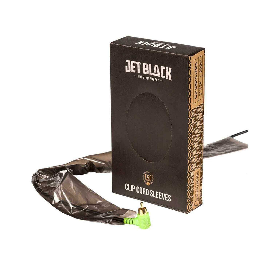 Eco Friendly Clip Cord Sleeves 2 x 24" (Pack of 200) | Jet Black