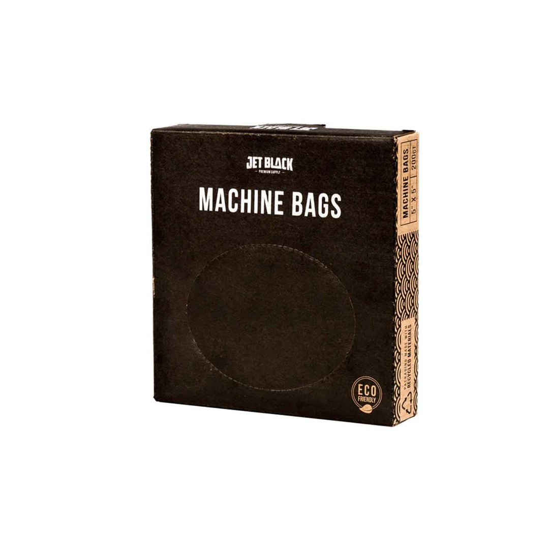 Eco-Friendly Machine Bags 5 x 5" | Jet Black