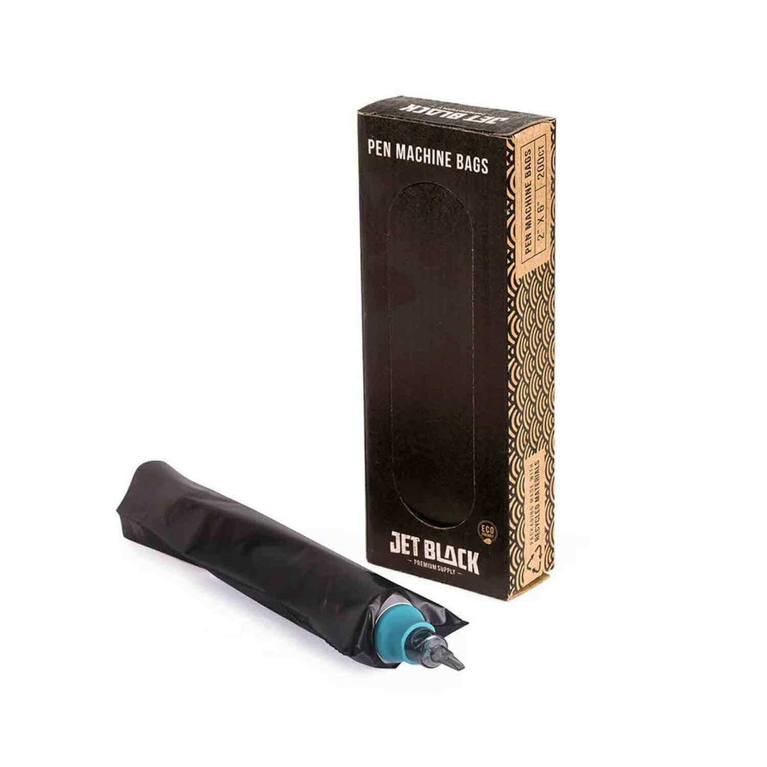 Eco Friendly Disposable Pen Machine Bags 2 x 6" 200ct | Jet Black