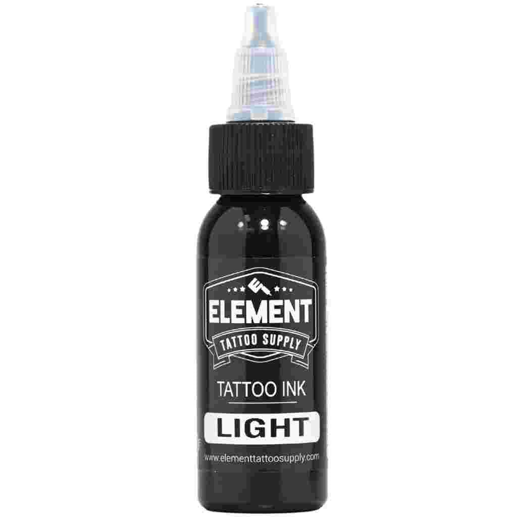 Front view of Element gray wash Tattoo Ink light shade