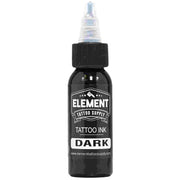 From view of Element, dark shade, grey wash tattoo ink