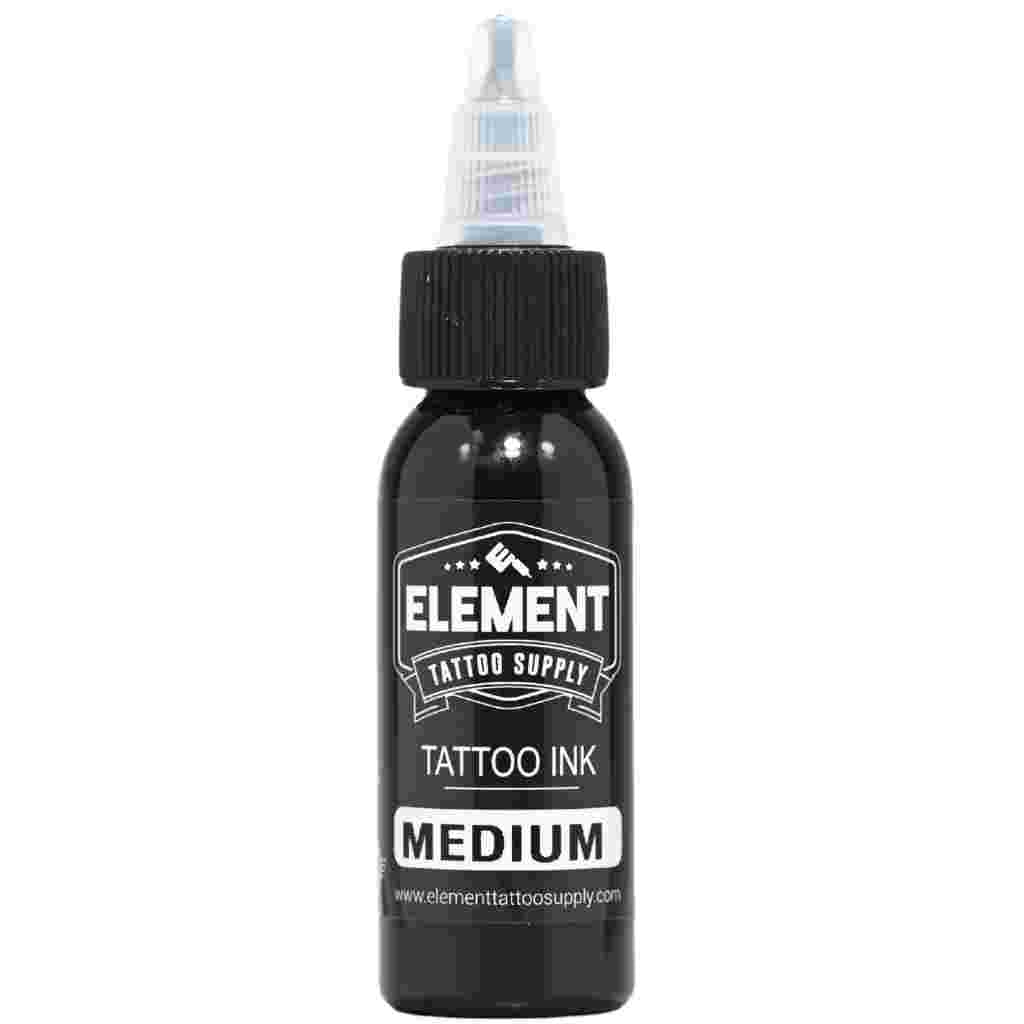 Front view of Element medium shade gray wash Tattoo Ink