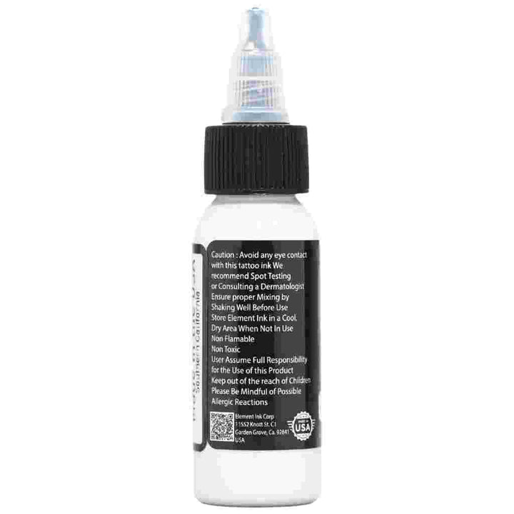 Side view of label of Element white Tattoo Ink