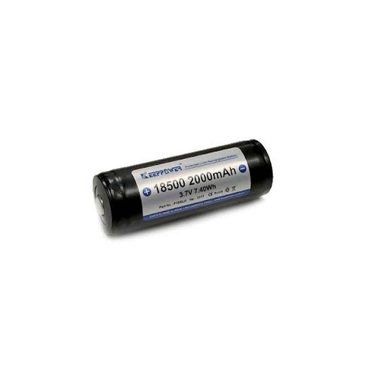 Lithium-ion battery with specifications on a white background