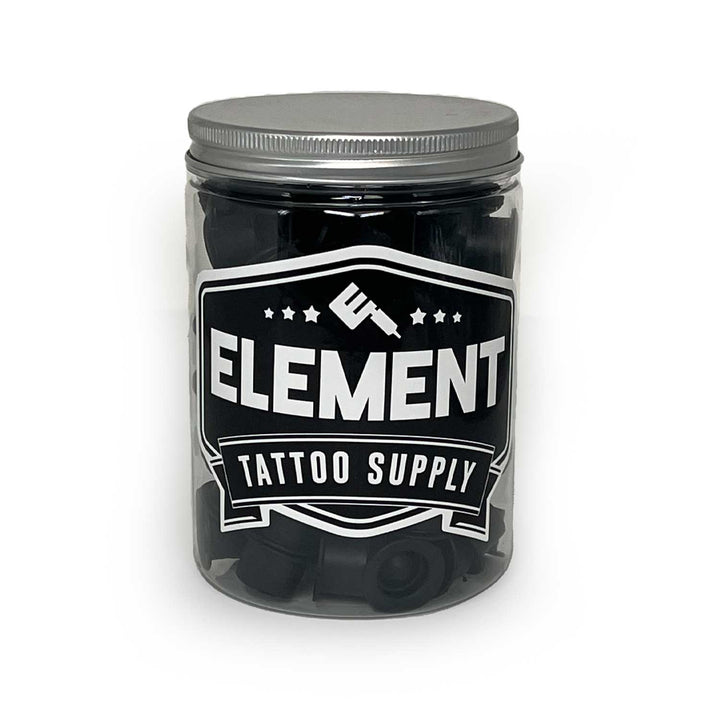 Black Silicone Disposable Tattoo Ink Cups #12 100 pcs