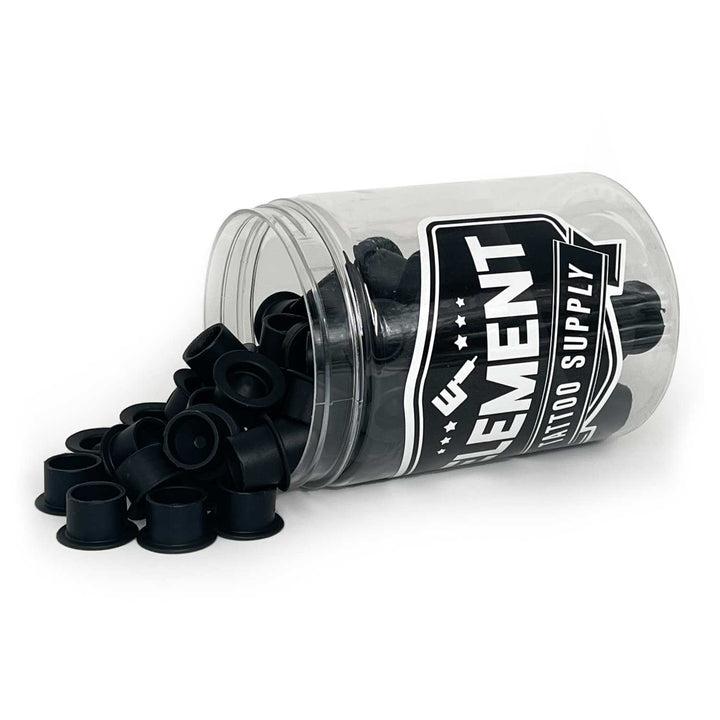 Black Silicone Disposable Tattoo Ink Cups #12 100 pcs