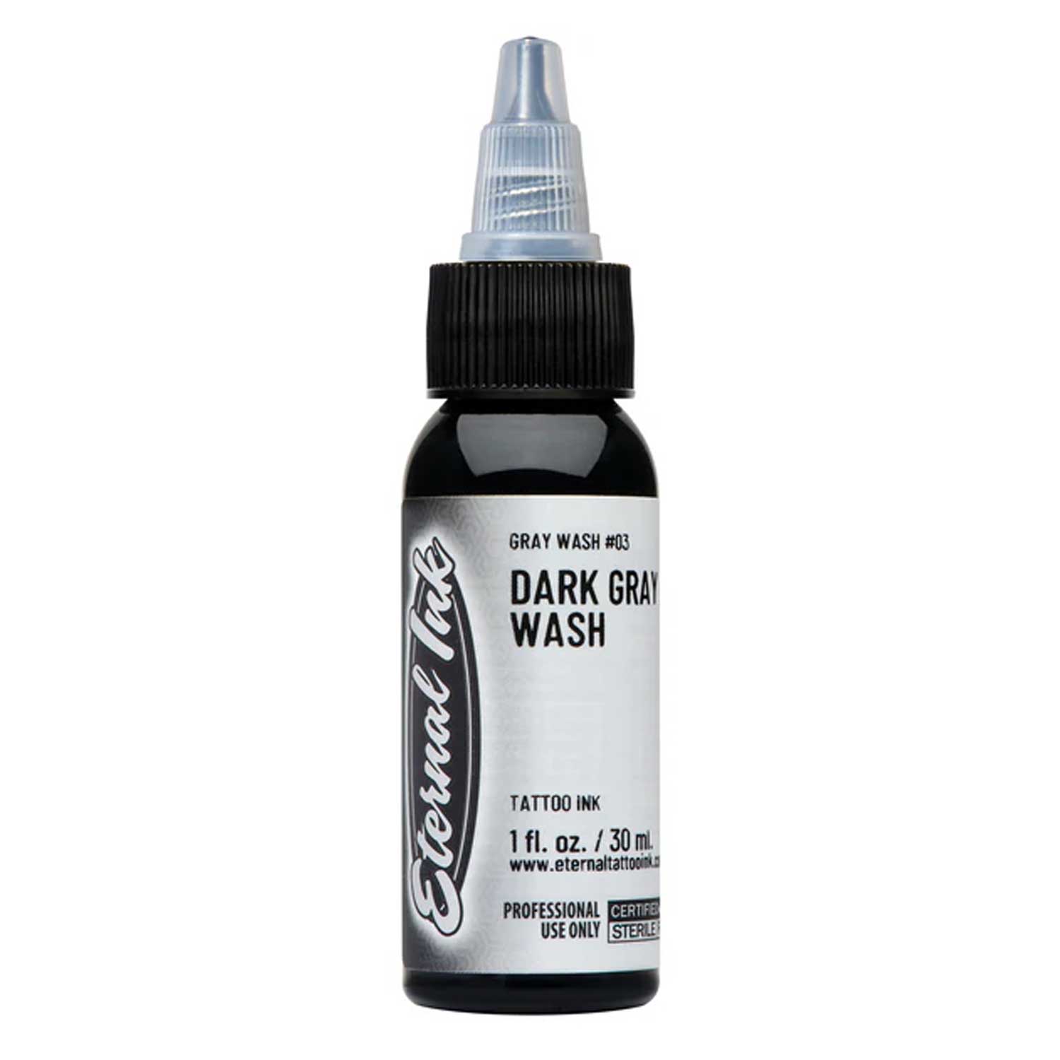Dark Gray Wash, Eternal Ink, 4 oz