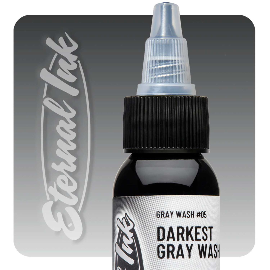Darkest Gray Wash, Eternal Ink, 4 oz