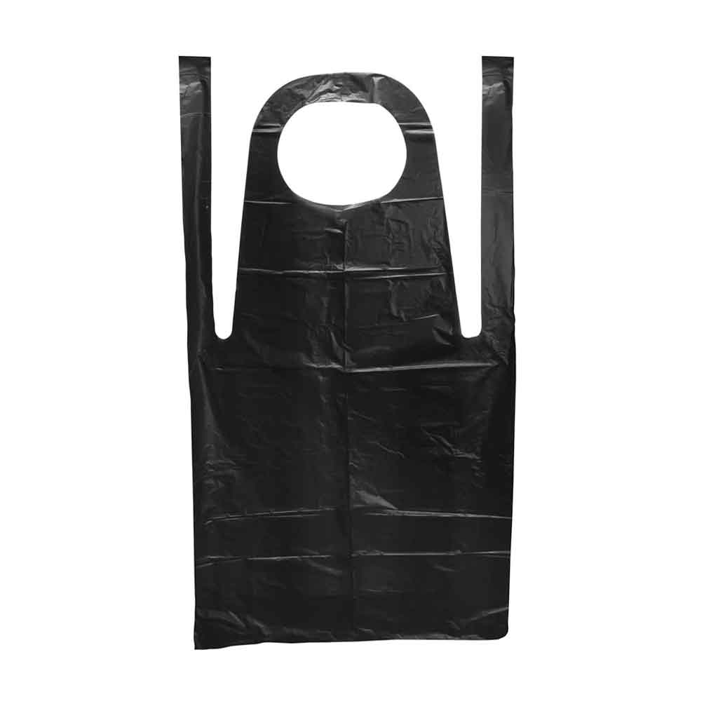Disposable Black Apron, 100 Aprons