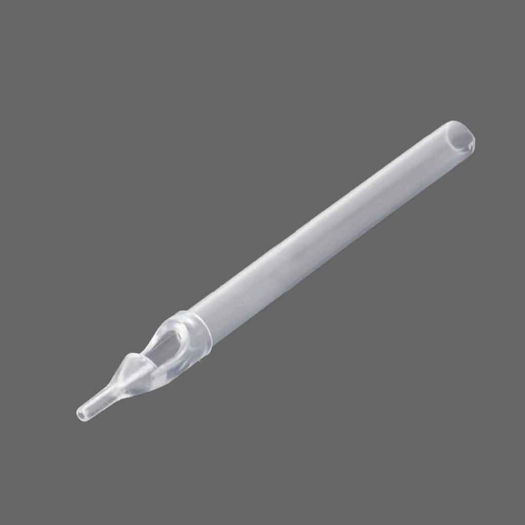 Disposable Long Tattoo Tips, Clear Box of 50 - Element Tattoo Supply