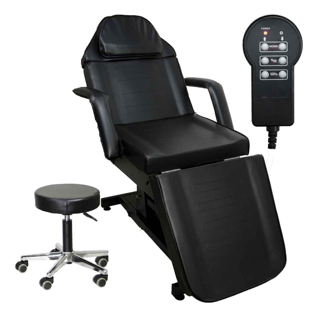 Fully Electric Tattoo Bed with Power Strip - Inkbed