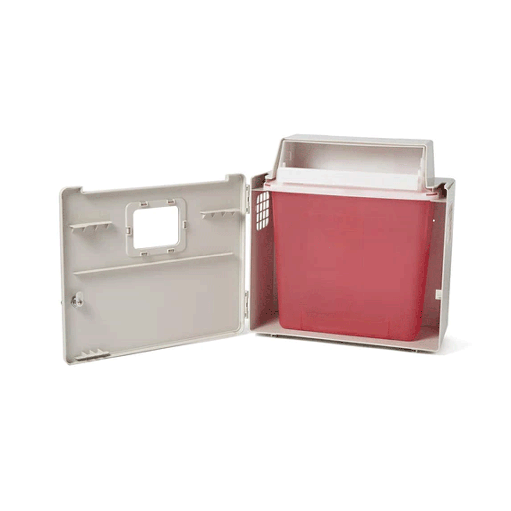 Locking Wall Cabinet (For Sharps Container) - 5QT