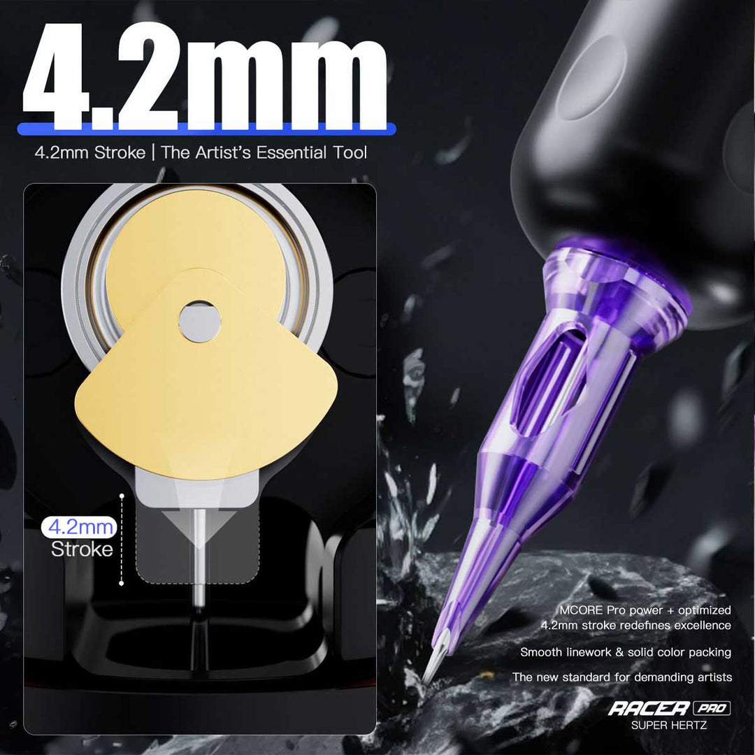 Mast Racer Pro Tattoo Machine 4.2mm Stroke Dragonhawk - Element Tattoo Supply