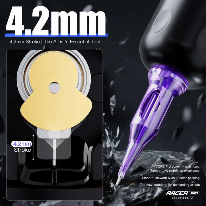 Mast Racer Pro Tattoo Machine 4.2mm Stroke Dragonhawk - Element Tattoo Supply